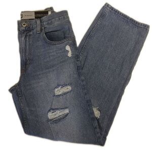 Levi's Silver Tab '94 Baggy high rise distressed jeans, 100% cotton, size 26